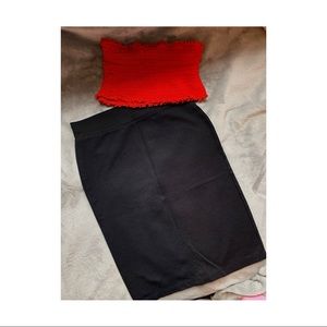 Charlotte Russe Long Black Skirt Size Small